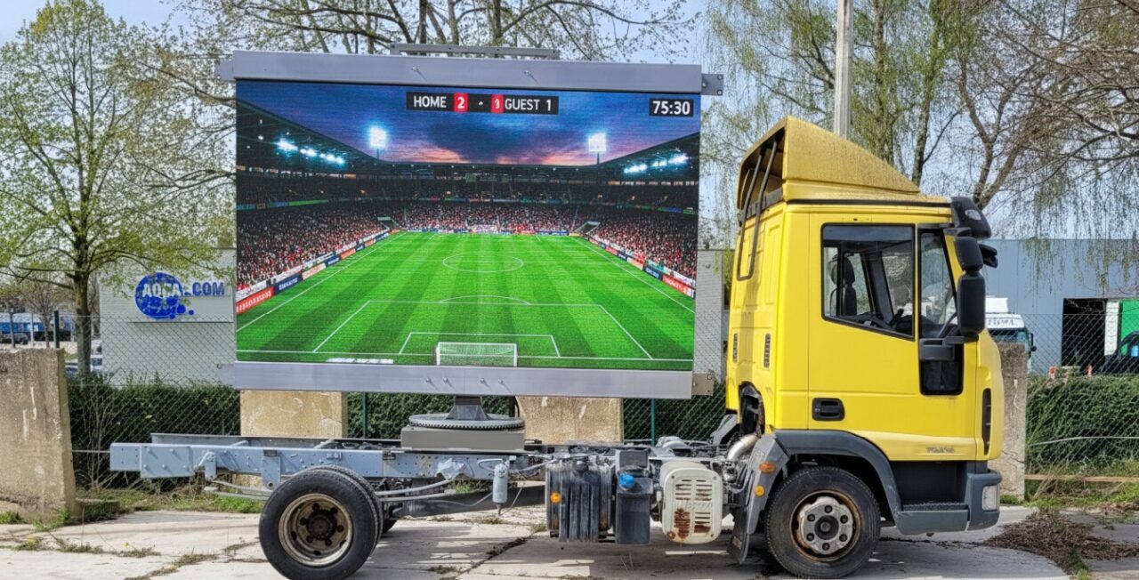 Mobiele LED-schermen — realisatie van Betoled
